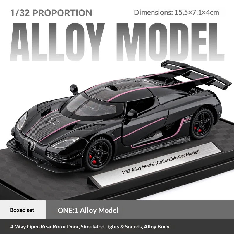 1:32 Koenigsegg One:1 Diecast Model Car 8 1:32 Koenigsegg One:1 Diecast Model Car - Image 8
