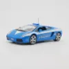 Vibrant Blue Lamborghini Gallardo Police Model