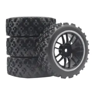 Off-Road RC Tire and White Wheel Set for 1/10 Scale 11 S407ed294188745a8b1074d1936356ee6t