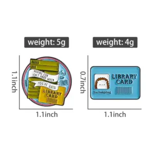 Playful Literary Library Card Brooch for Adults 9 S40d4087c80a84b00aa581c287dff4d65z