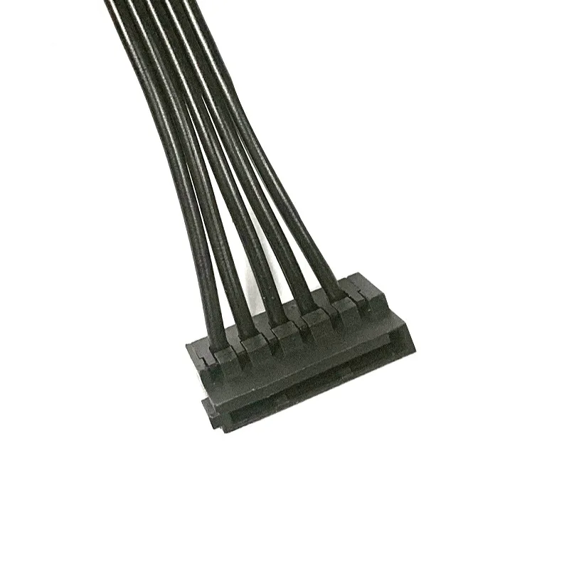 Black 4Pin to 5 SATA Power Splitter Cable 5 Black 4Pin to 5 SATA Power Splitter Cable - Image 5