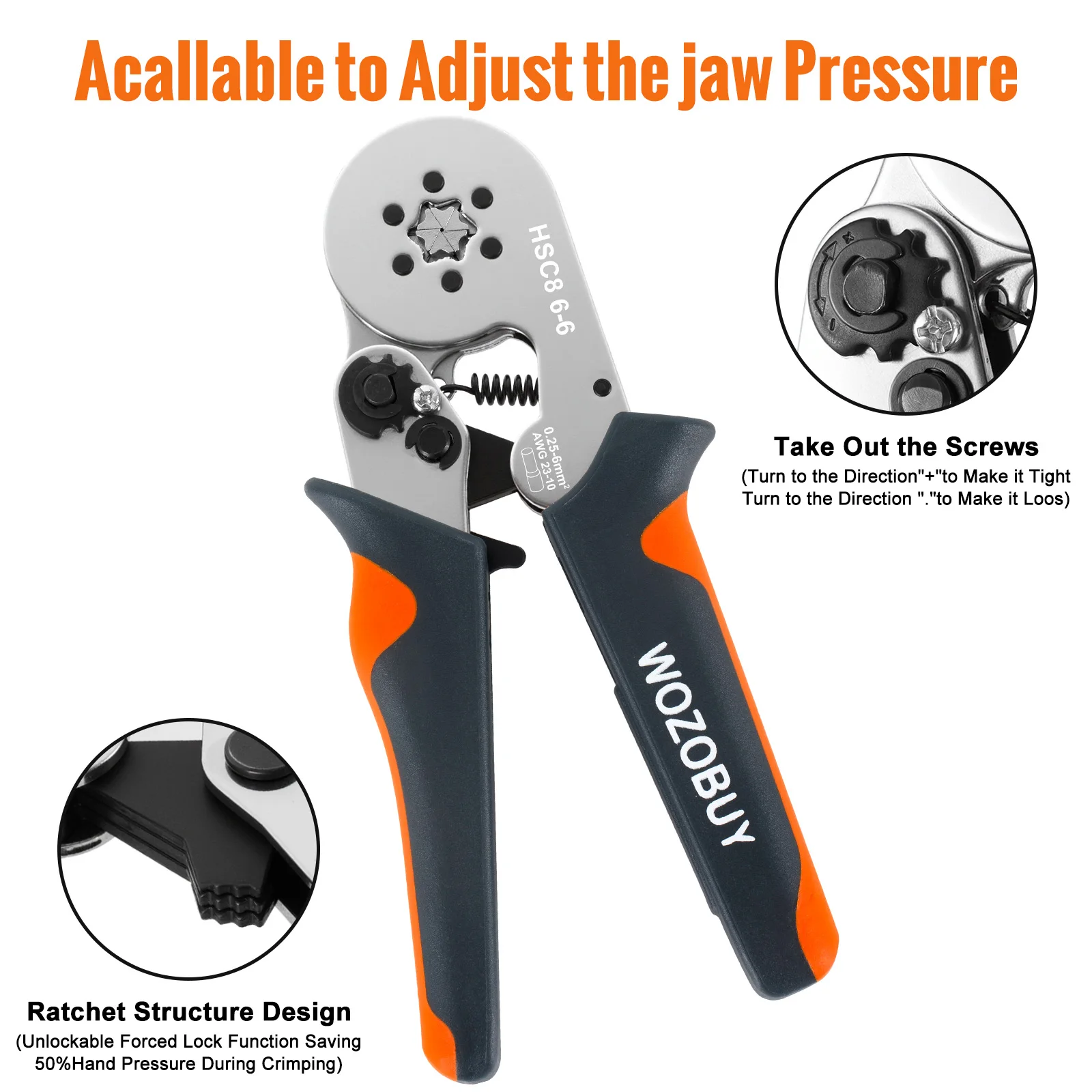 Ferrule Crimping Tool HSC8 for Electrical Work 5 Ferrule Crimping Tool HSC8 for Electrical Work - Image 5