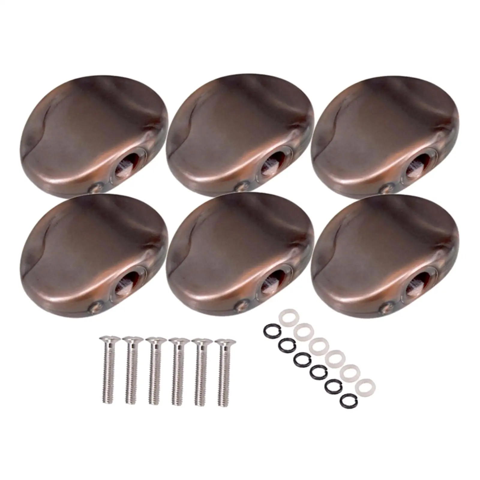 Metal Guitar Tuning Peg Caps Set for All Guitar Types 10 Metal Guitar Tuning Peg Caps Set for All Guitar Types - Image 10