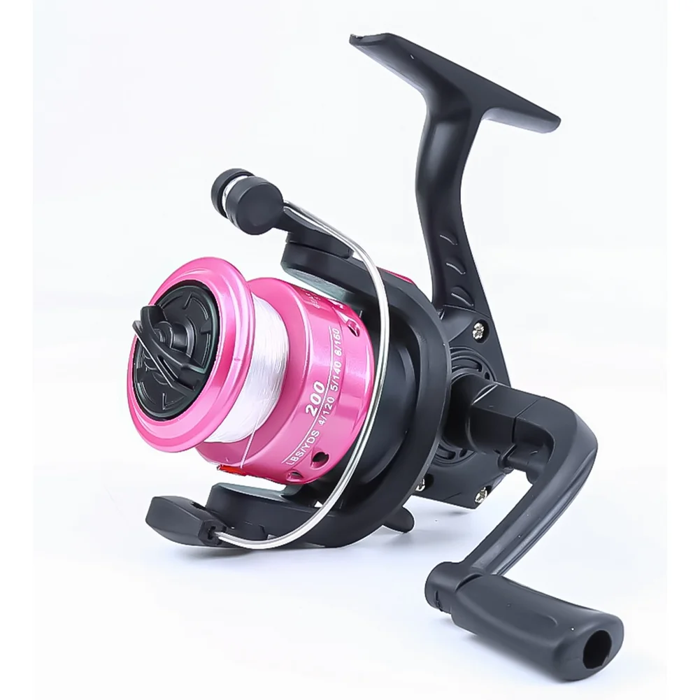 Compact Ice Fishing Reel with Pink Spool 2 Compact Ice Fishing Reel with Pink Spool - Image 2