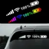 Reflective Digital Interface Car Sticker