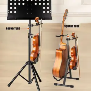 Black Stainless Steel Violin & Viola Holder 9 S43d77ede47f64569bca1a873bd1b6552A