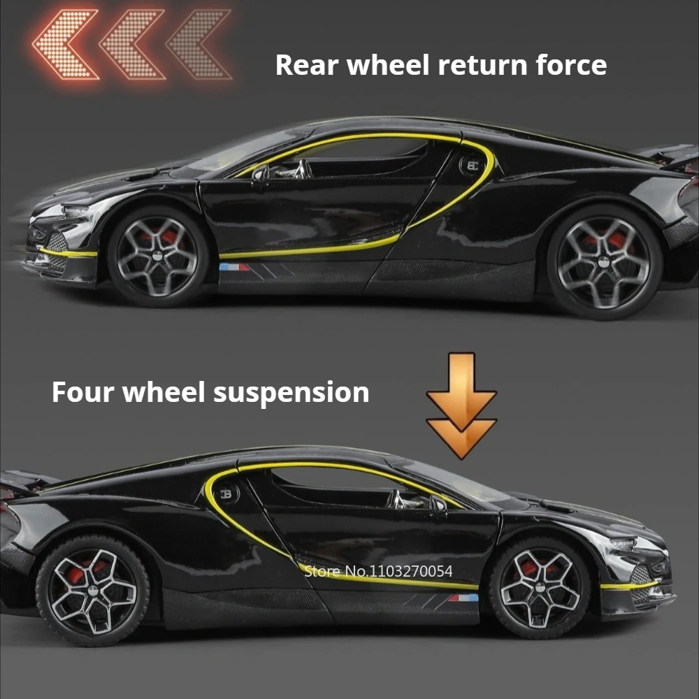 1:24 Alloy Car Model with Lights and Sound 5 1:24 Alloy Car Model with Lights and Sound - Image 5