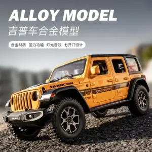 Vibrant Yellow 1:22 Jeep Wrangler Off-Road Model 15 S44b40968b04c4ed58f883db4c342d140N