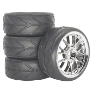 1.9-Inch RC Tire and Rim Set for 1/10-1/14 Scale 11 S44e8a3f2c6bc436eb8742c318101db46w