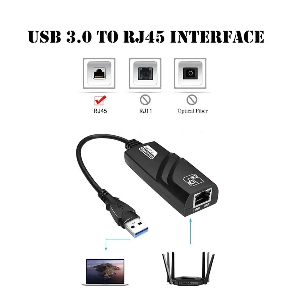 Gigabit Ethernet USB Adapter with USB 3.0 & Type-C 4 Gigabit Ethernet USB Adapter with USB 3.0 & Type-C - Image 4