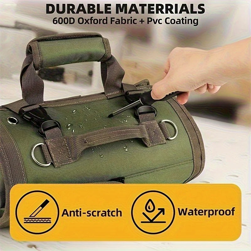 Versatile Oxford Cloth Tool Bag with Pockets 5 Versatile Oxford Cloth Tool Bag with Pockets - Image 5