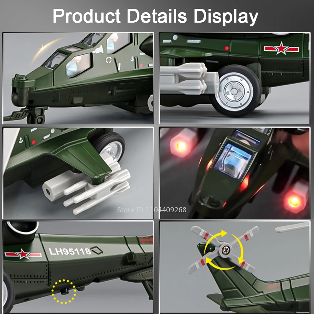 25cm CAIC Z-10 Military Helicopter Model 3 25cm CAIC Z-10 Military Helicopter Model - Image 3