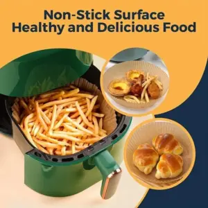 Natural Unbleached Air Fryer Paper Liners 50-100 Pack 12 S46b2a65f82fb46c090060c4c4eb5ec24g