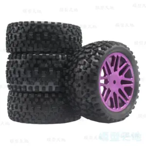 Off-Road RC Tire Set with Aluminum Rims 10 S46d21990a5a449ba9ed6dd8b93c593920