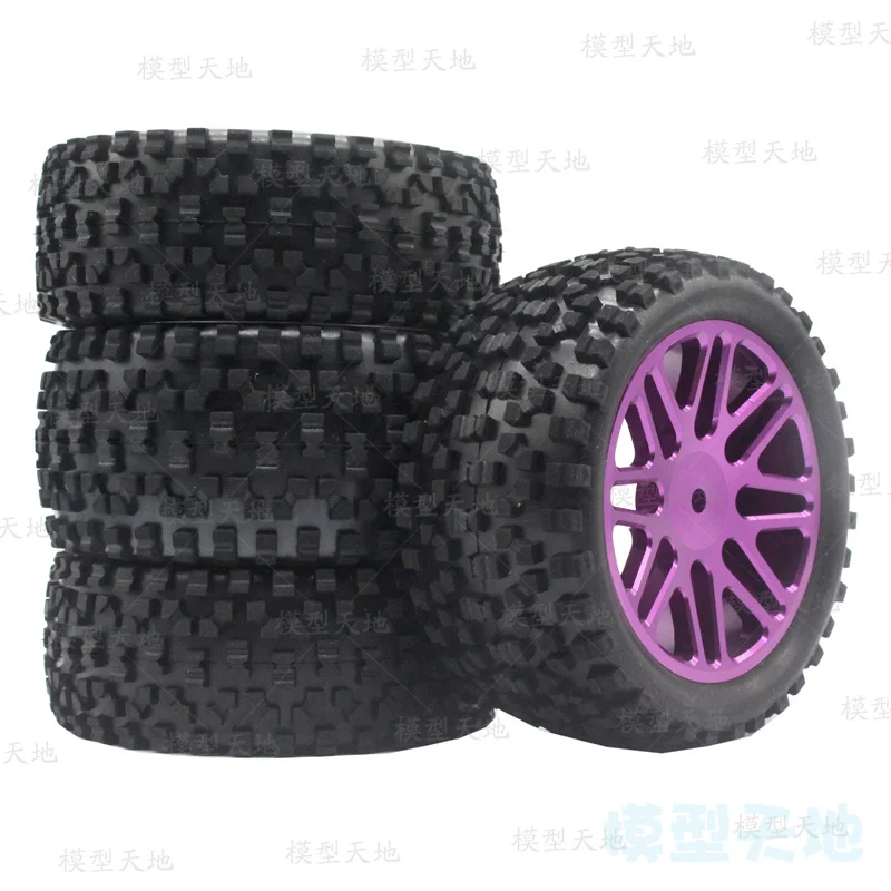 Off-Road RC Tire Set with Aluminum Rims 4 Off-Road RC Tire Set with Aluminum Rims - Image 4