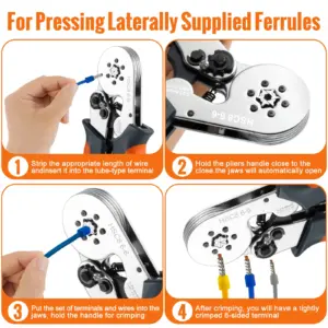 Ferrule Crimping Tool HSC8 for Electrical Work 15 S47637500b4ca4fbdae7bec0a3ab8b4be2