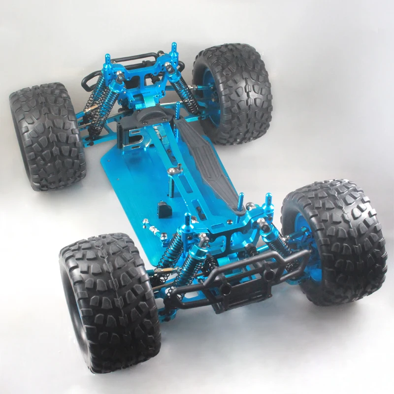 Blue 1/10 Scale Metal RC Frame for Off-Road Vehicles 5 Blue 1/10 Scale Metal RC Frame for Off-Road Vehicles - Image 5