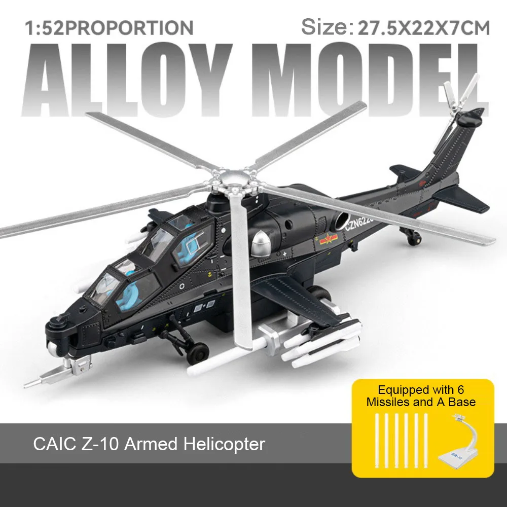 1:52 CAIC Z-10 Military Helicopter Model 7 1:52 CAIC Z-10 Military Helicopter Model - Image 7
