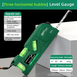 Multifunctional 150mm Magnetic Level & Tape Measure 12 S49547ba09bf74c36a173f458bdb094aca