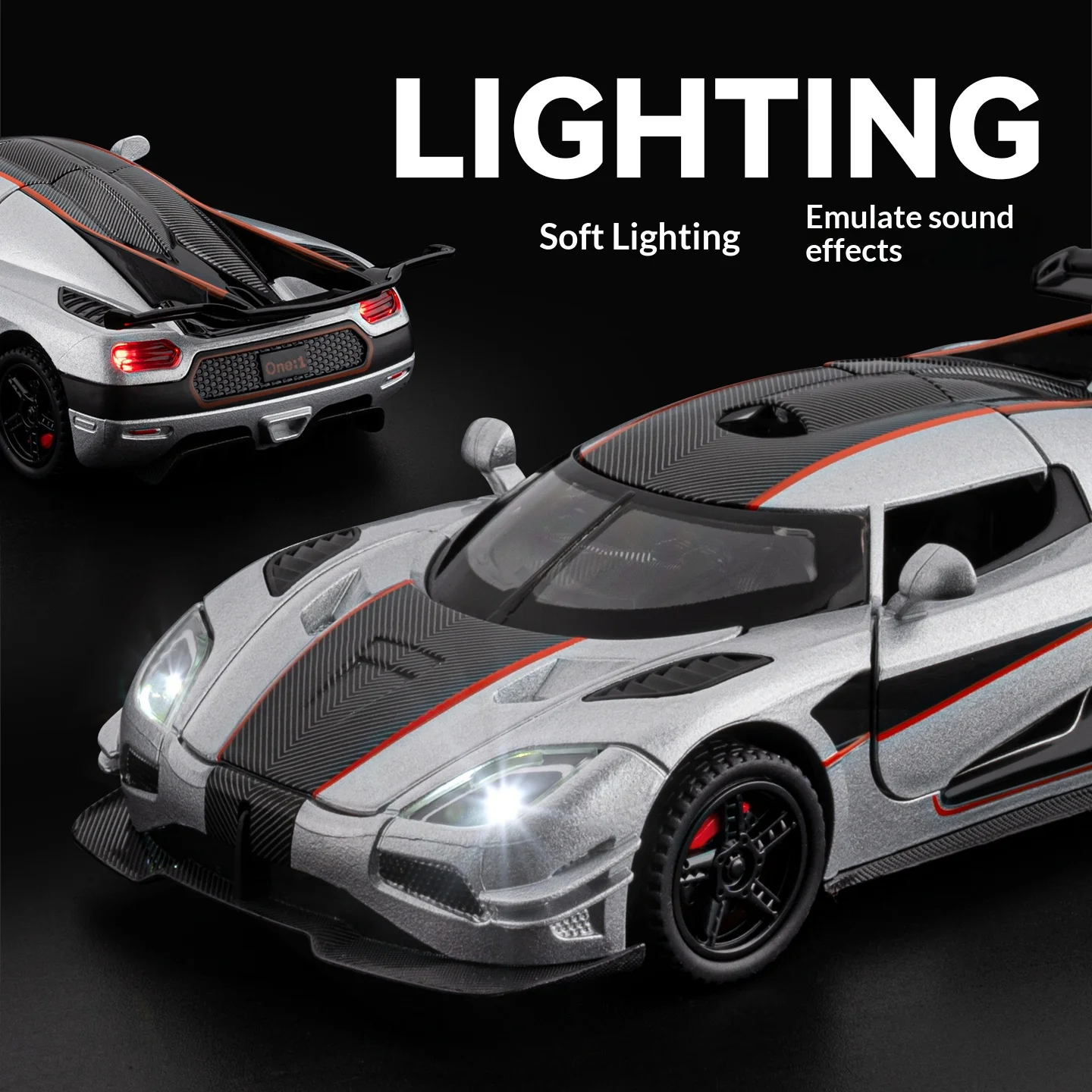1:32 Koenigsegg One:1 Diecast Model Car 3 1:32 Koenigsegg One:1 Diecast Model Car - Image 3