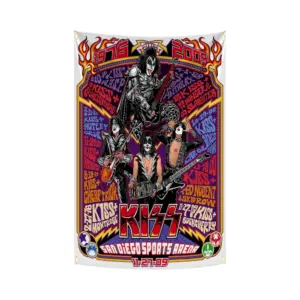 KISS Band Metal Wall Flag 90x150 cm 17 S49fc7b6576b14d4f982f9af66c8e2c11t