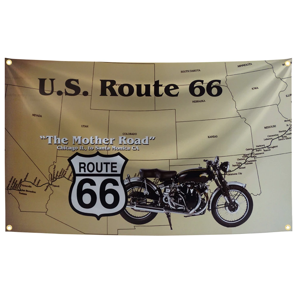US Route 66 Vintage Collage Banner 90x150cm 7 US Route 66 Vintage Collage Banner 90x150cm - Image 7
