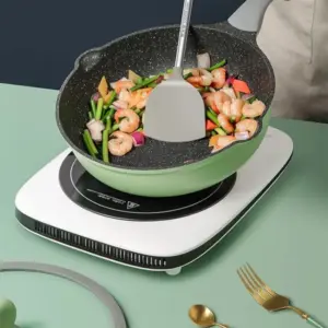 Green Aluminum Non-Stick Wok with Glass Lid 8 S4c7da498cdbe4caa9c3d85c71c87da8fw