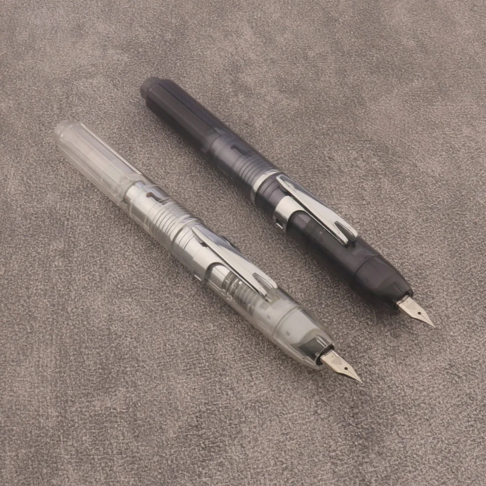 Transparent Plastic Fountain Pen with Metal Nib 3 Transparent Plastic Fountain Pen with Metal Nib - Image 3