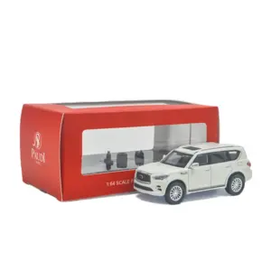 White Infiniti QX80 1:64 Scale Diecast Model