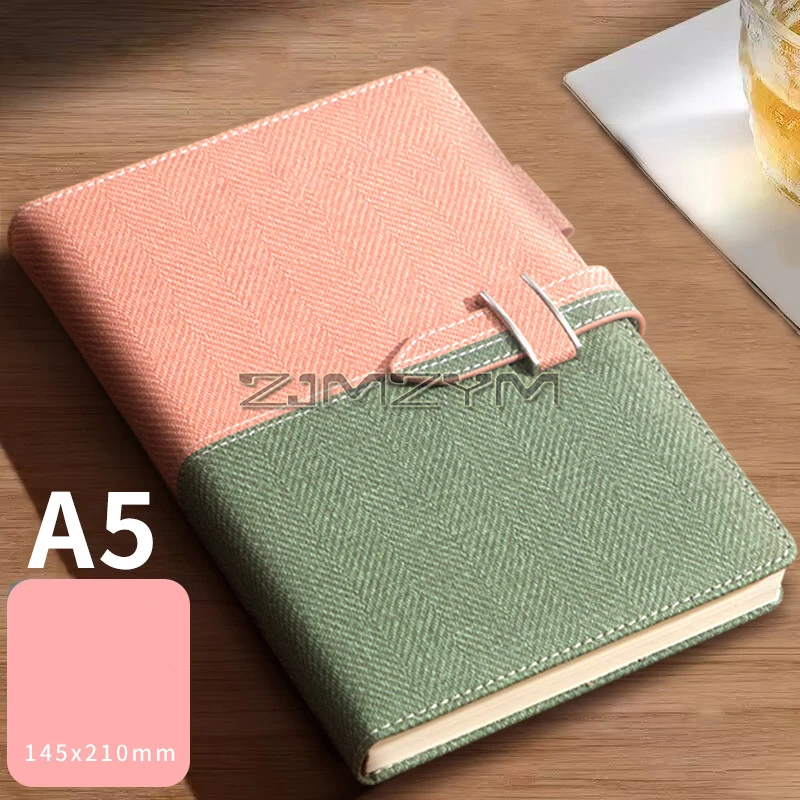 Denim Green Two-Tone Hardcover Notebook 7 Denim Green Two-Tone Hardcover Notebook - Image 7