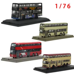 Hong Kong Double-Decker Bus Model Set 1/76 Scale