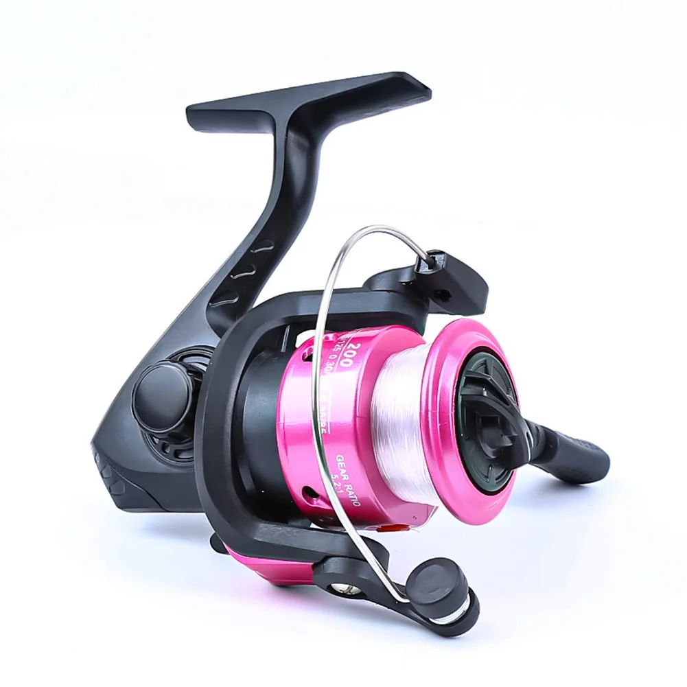 Compact Ice Fishing Reel with Pink Spool 4 Compact Ice Fishing Reel with Pink Spool - Image 4