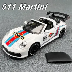 Diecast Alloy Porsche 911 Martini GT3 Model