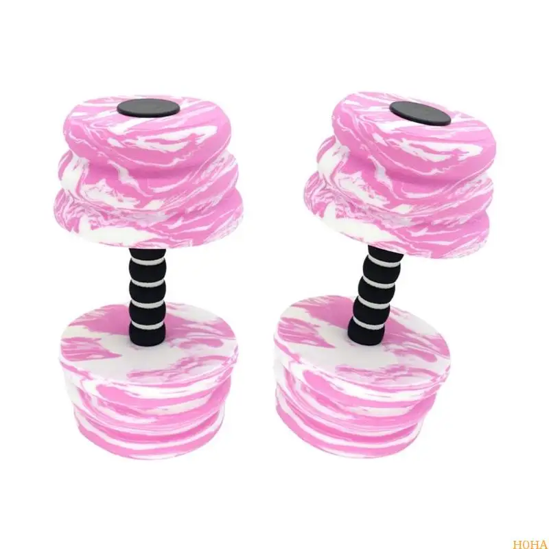 Colorful Water Fitness Foam Dumbbells Set 4 Colorful Water Fitness Foam Dumbbells Set - Image 4