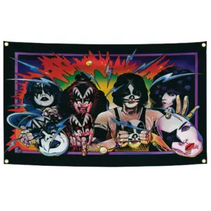 KISS Band Metal Wall Flag 90x150 cm 15 S51b2a1fde4604b0b8fa0b1e77de03563N
