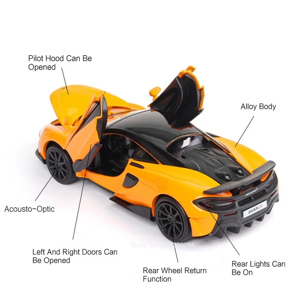 1/32 Scale Alloy McLaren 600LT Model Car 3 1/32 Scale Alloy McLaren 600LT Model Car - Image 3