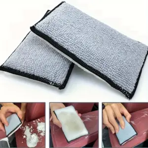 Dual-Sided Microfiber Car Interior Scrubbing Sponges