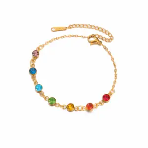 Stainless Steel Chakra Charm Bracelet for Women 14 S534aa73ac4aa4b498a8d52ad8422a85aP