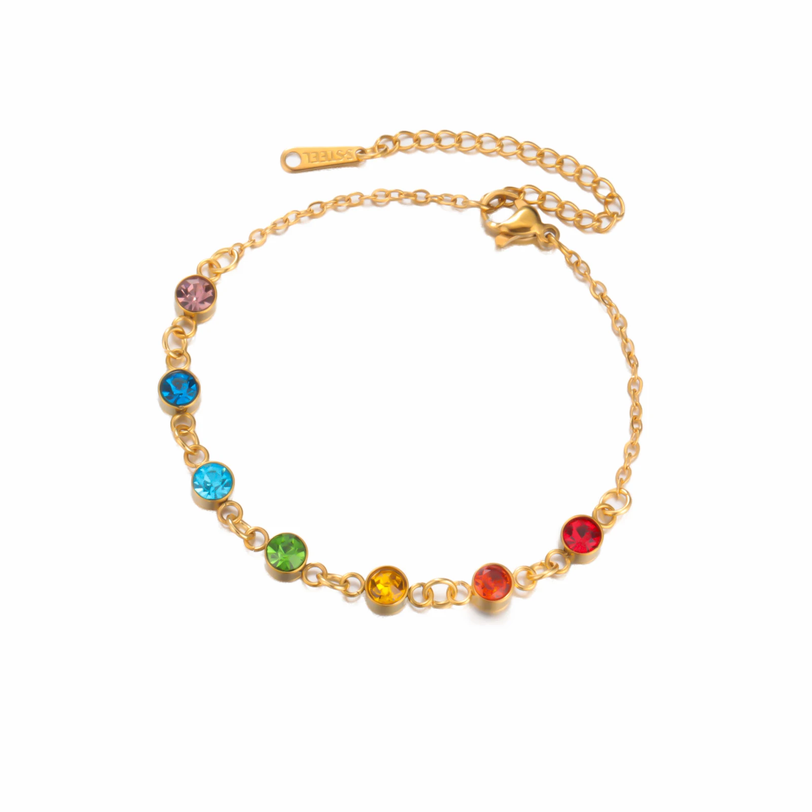 Stainless Steel Chakra Charm Bracelet for Women 7 Stainless Steel Chakra Charm Bracelet for Women - Image 7