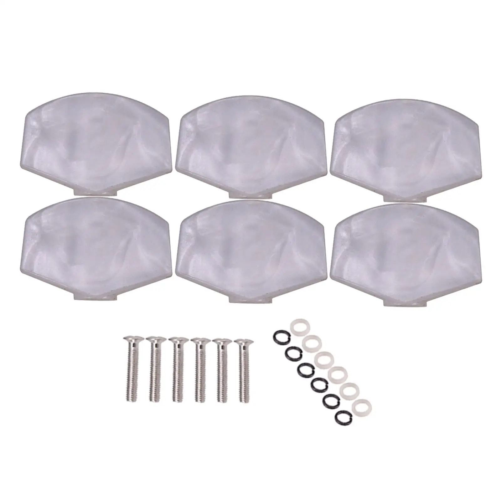 Metal Guitar Tuning Peg Caps Set for All Guitar Types 5 Metal Guitar Tuning Peg Caps Set for All Guitar Types - Image 5