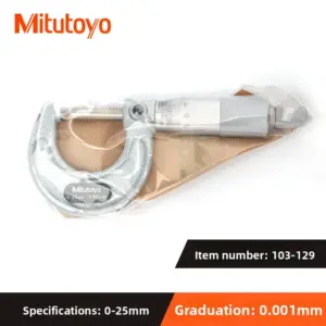 Mitutoyo 0-50mm Outside Micrometer, Stainless Steel 17 S552f1a3b32fc46ab8eb82b4f727e4a533