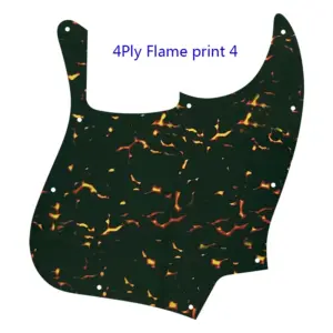 Flame-Patterned Pickguard for 5-String Jazz Bass 12 S56bb3d2d466d4aab9bcd535105986987L