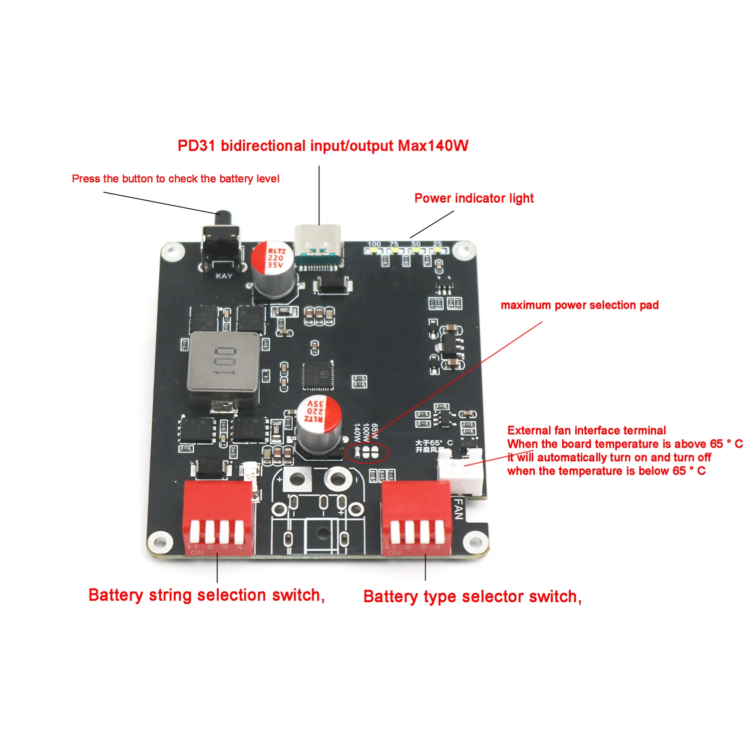 IP2366 PD3.1 Fast Charging Module 60x60mm 3 IP2366 PD3.1 Fast Charging Module 60x60mm - Image 3