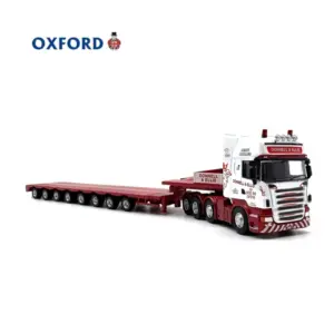 OXFORD Diecast 1:76 Scale R580 Multi Axle Semi Trailer Alloy Car Model Finished Product Simulation Toy Collection Static Model 7 S59e75b217cbb4c96869220fab41dc815B