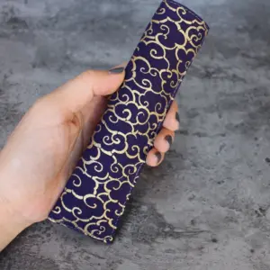 Elegant Blue Gold Cloud Pill Case