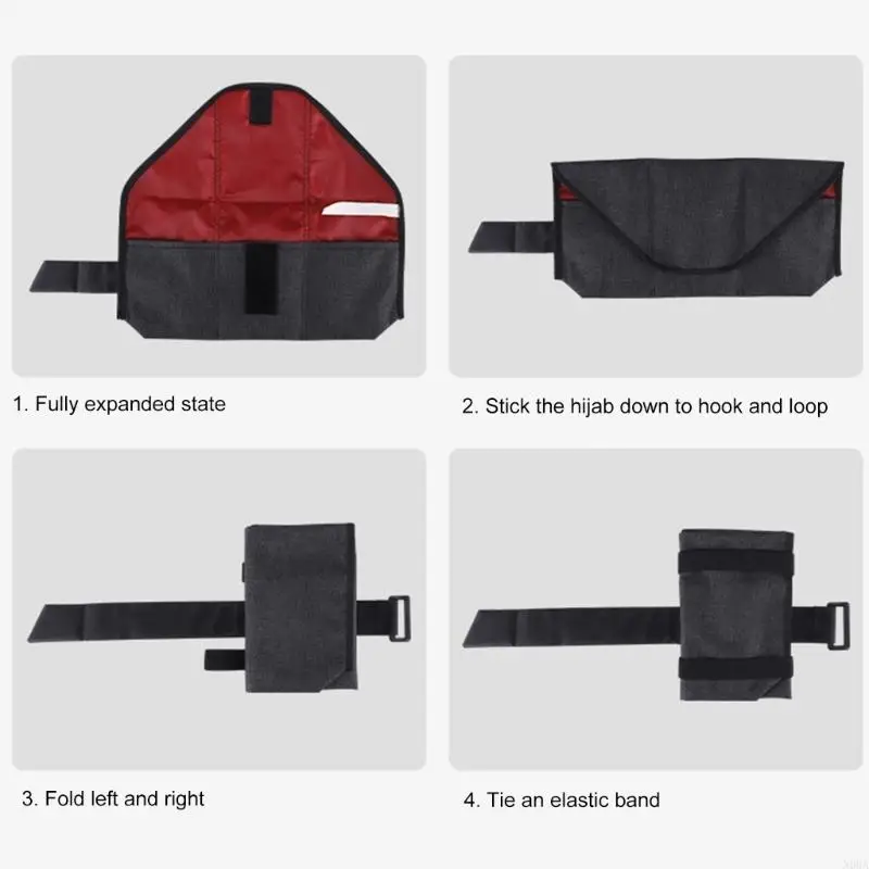 Black Cycling Saddle Bag for Storage 2 Black Cycling Saddle Bag for Storage - Image 2