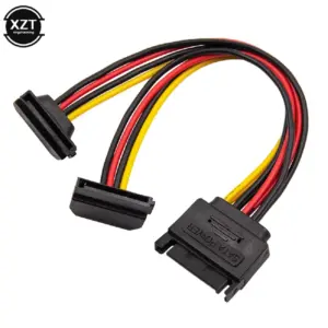 SATA Power Splitter Cable 15cm with 90° Male Connector 6 S5c46f9f99d8b489dabb075020a3ba479n