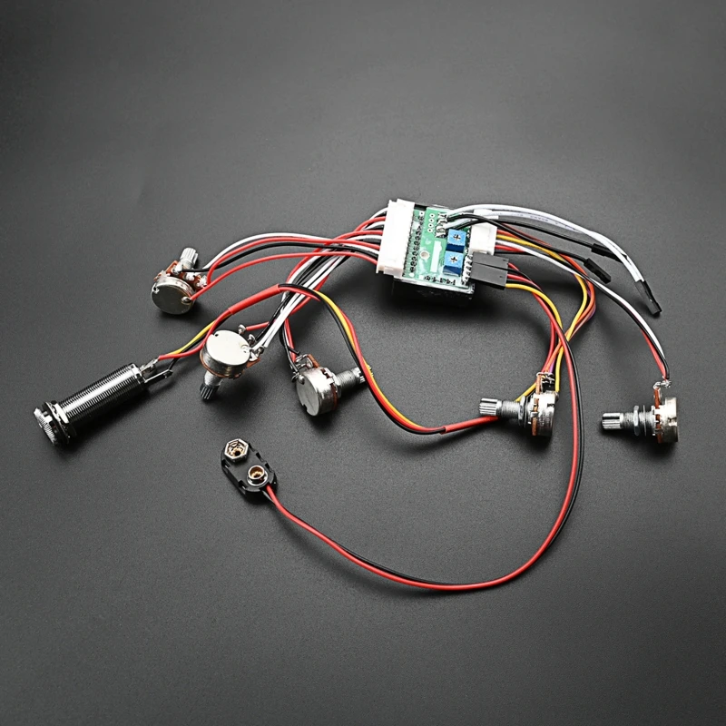 Bass Pickup Wiring Harness with 3-Band EQ 2 Bass Pickup Wiring Harness with 3-Band EQ - Image 2