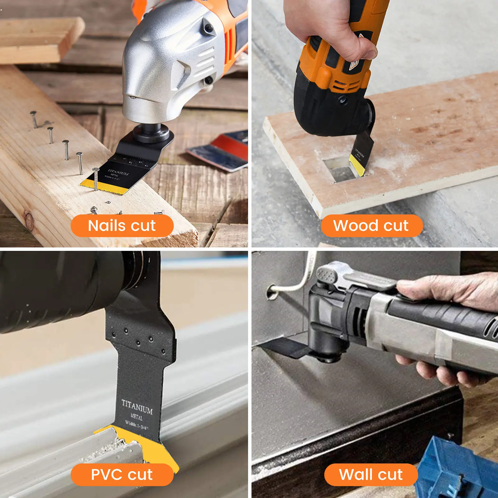 Titanium Oscillating Multitool Blades Set of 10 6 Titanium Oscillating Multitool Blades Set of 10 - Image 6