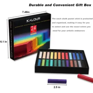 Kalour 24-Piece Soft Pastel Set with Charcoal 9 S5d8644da79ae4214b1b22c3d0b0bfb0eA